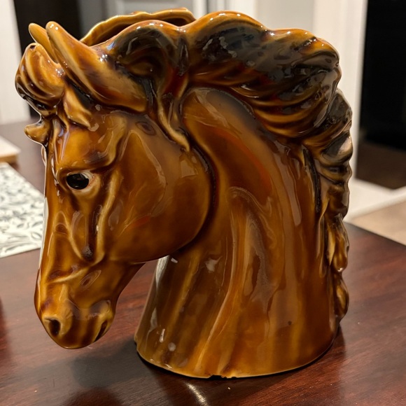 Relpo Other - Vintage Ceramic Horse Head Sculpture in Brown